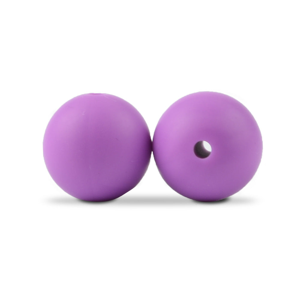 Round Silicone 15MM Beads-50PCS