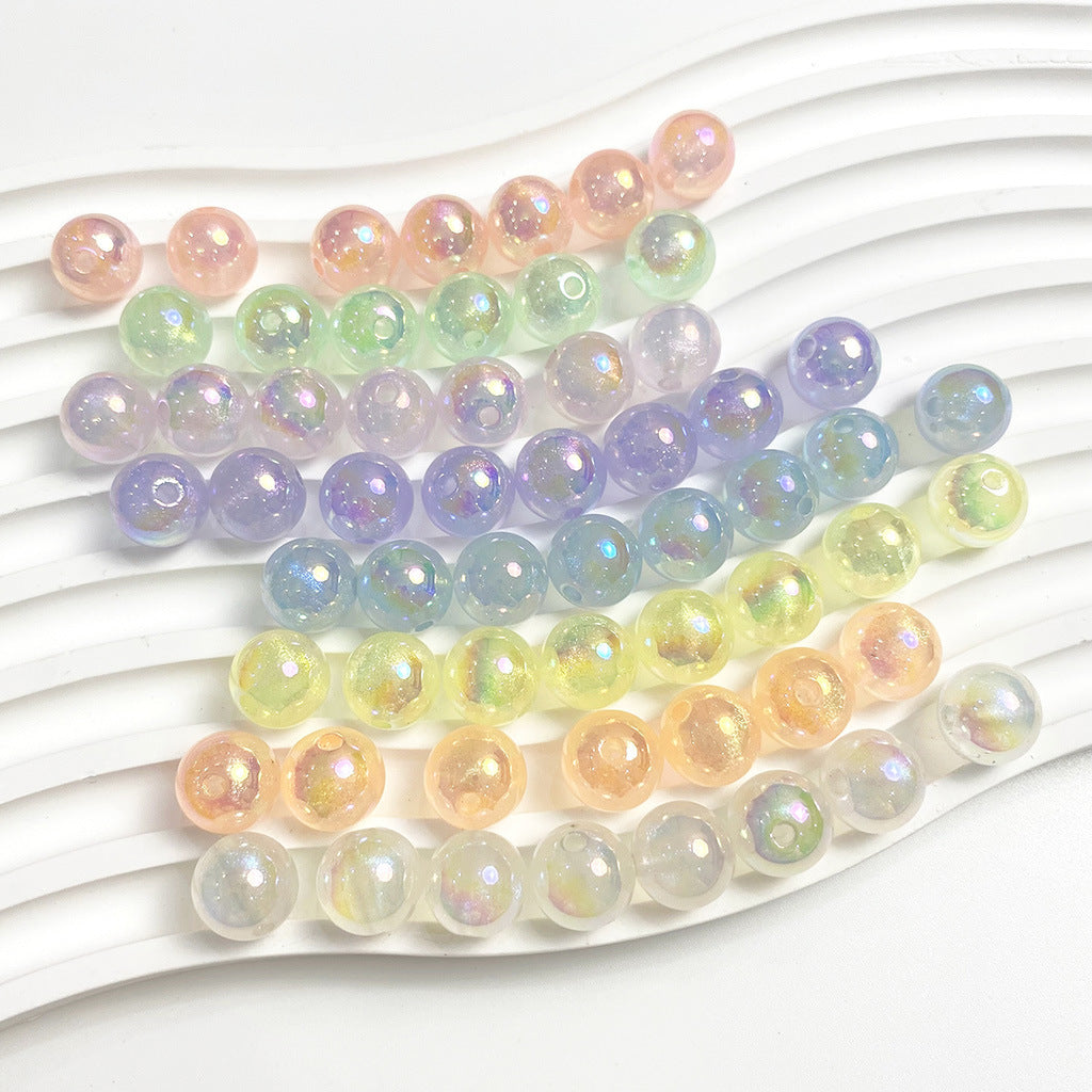 16mm Mapei Luminous Light Flash Round Colorful Beads-50PCS