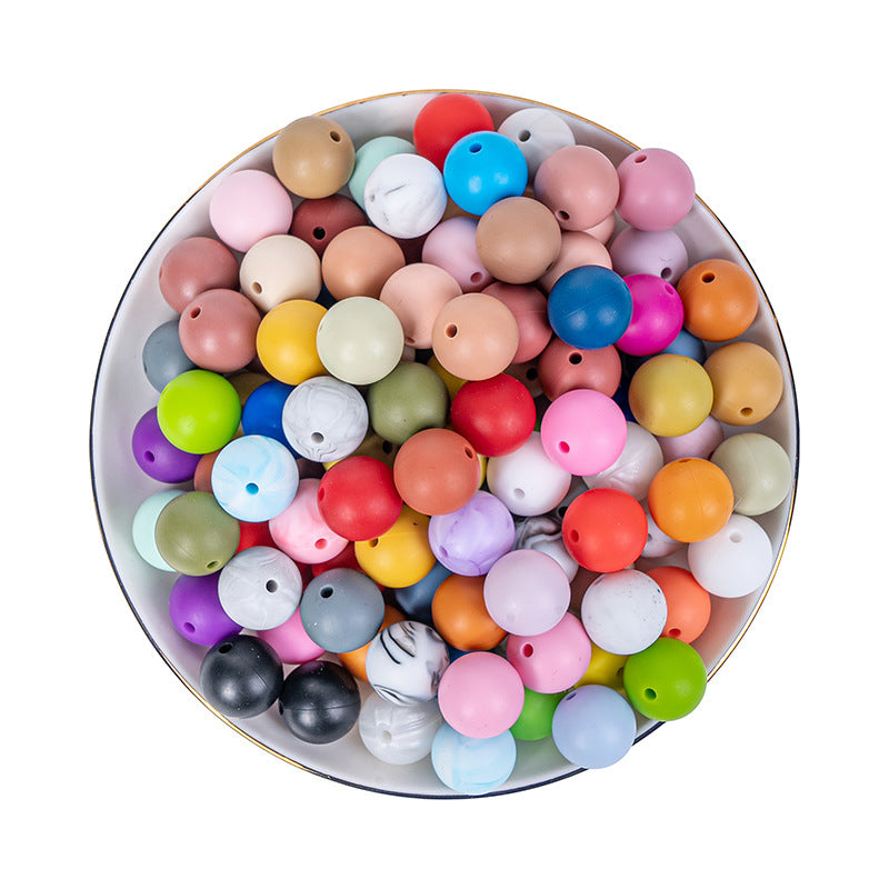 Creative 15mm Silicone Beads-50PCS