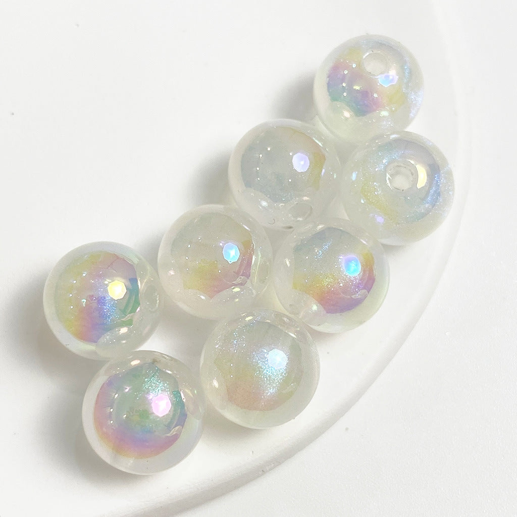 16mm Mapei Luminous Light Flash Round Colorful Beads-50PCS