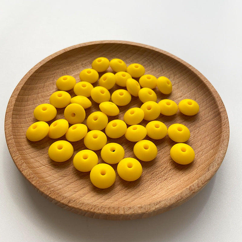 Small Beads 12MM DIY Abacus Beads Silicone-100PCS