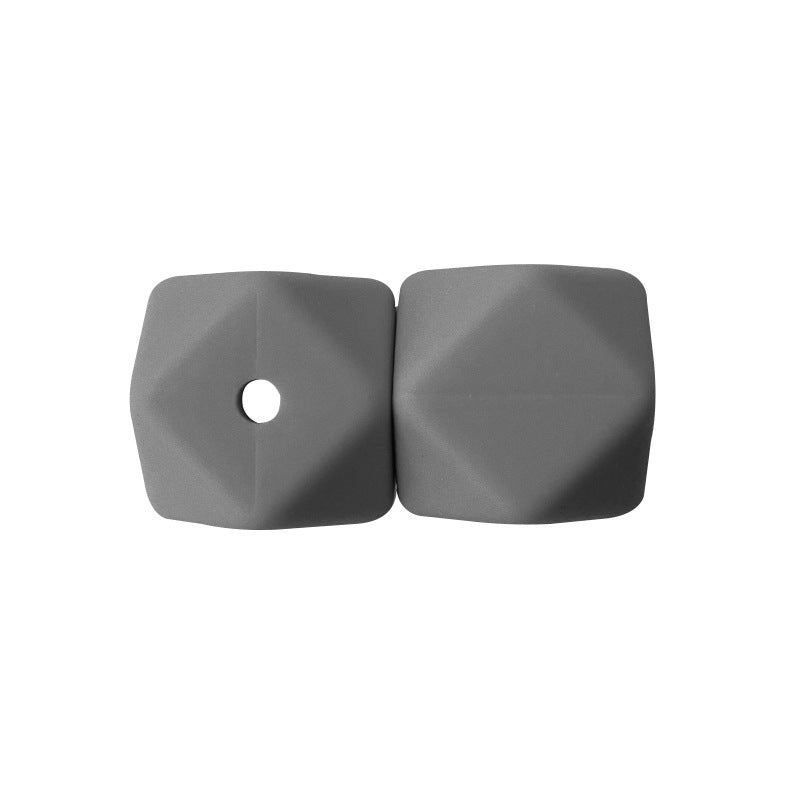 17MM 50PCS Hexagon DIY Colorful Beads Silicone-50PCS