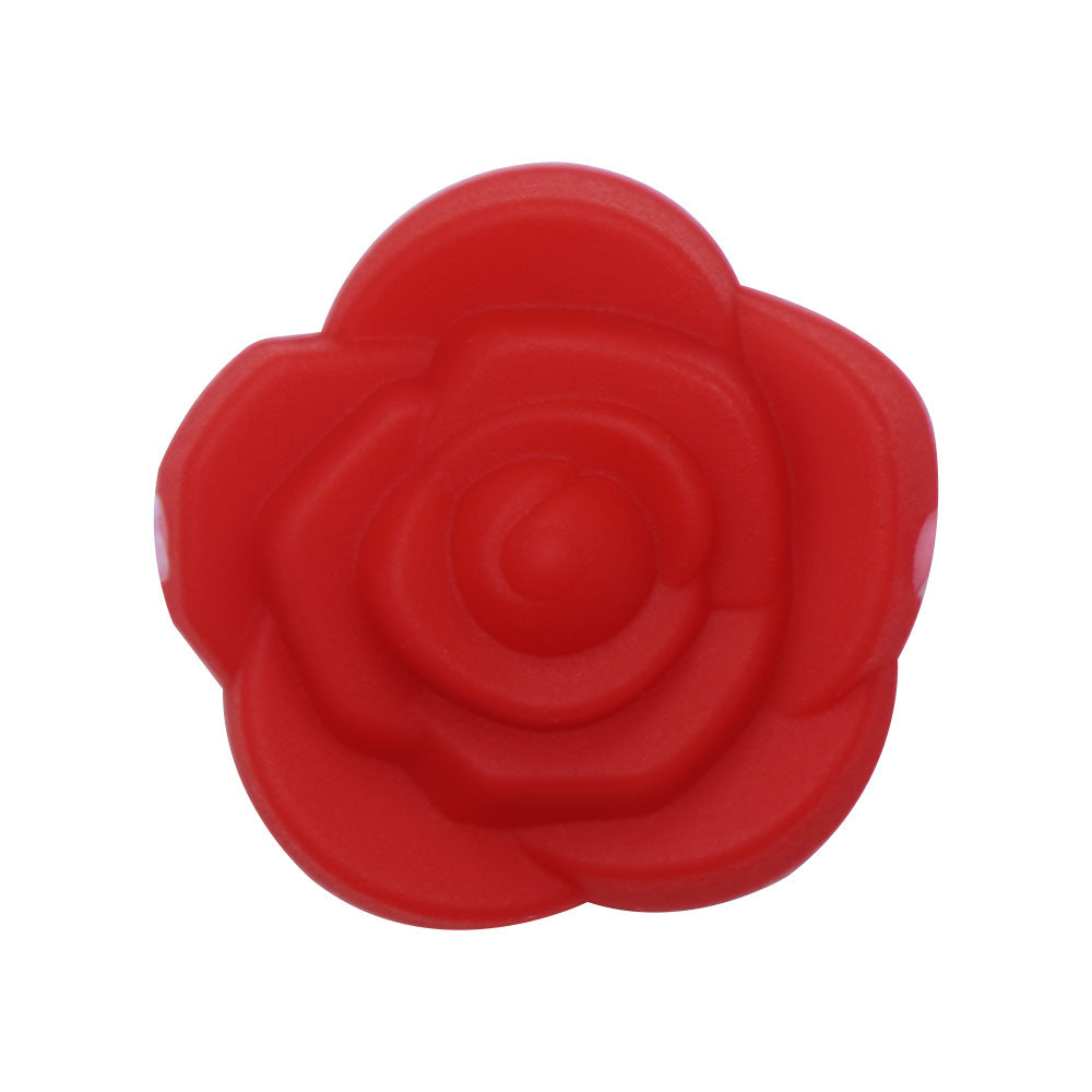 Rosette Silicone Beads DIY Loose Beads-25PCS