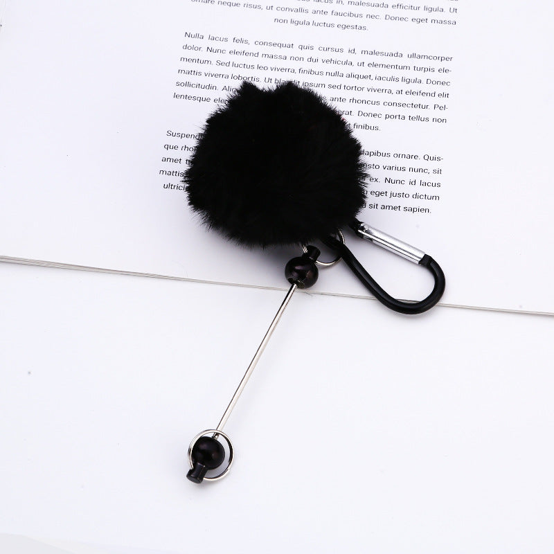 Creative New DIY Plush Pendant Mountaineering Keychain-2PCS