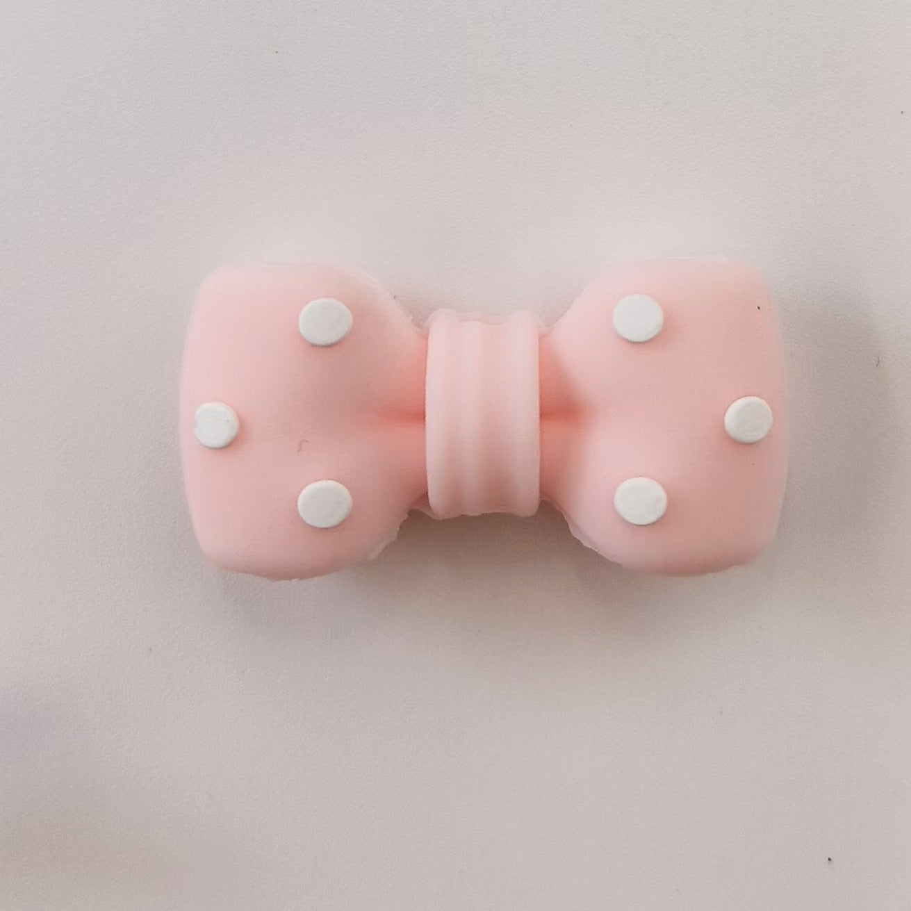 3D Black Dot Red Dot Bow New Three-dimensional Silicone Cute Cartoon DYI Beads-10PCS