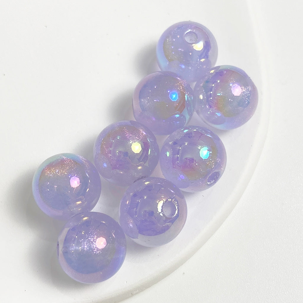 16mm Mapei Luminous Light Flash Round Colorful Beads-50PCS