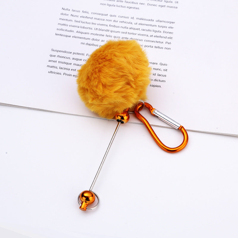 Creative New DIY Plush Pendant Mountaineering Keychain-2PCS