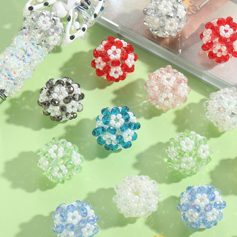 Creative Hand-woven Crystal Millet Beads-1PCS