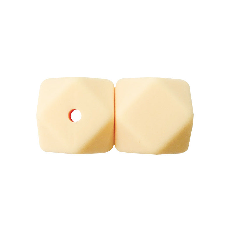 17MM 50PCS Hexagon DIY Colorful Beads Silicone-50PCS