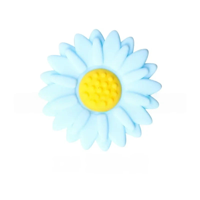 Flatback Little Daisy Silicone Focal Beads for DIY Pens Keychains