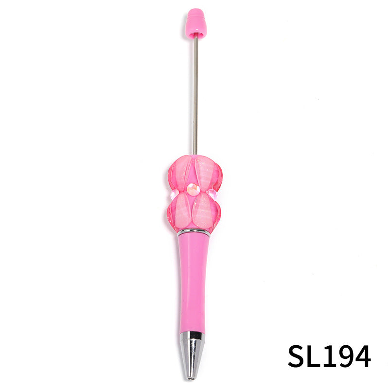 Beadable Pens Pastal Color Diamond DIY Ballpoint Pen - 5PCS