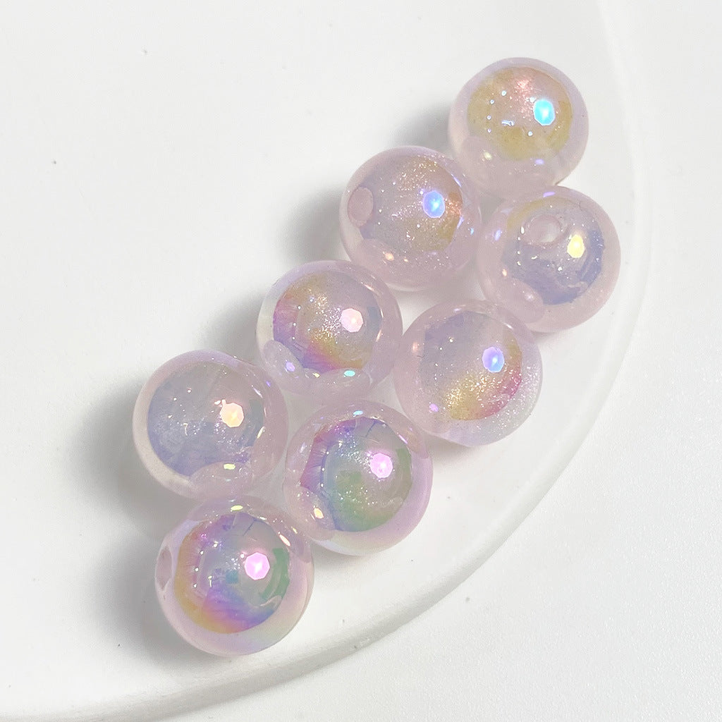 16mm Mapei Luminous Light Flash Round Colorful Beads-50PCS