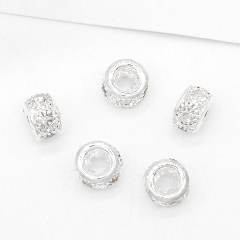 12mm Rhinestone Spacer Beads-50PCS