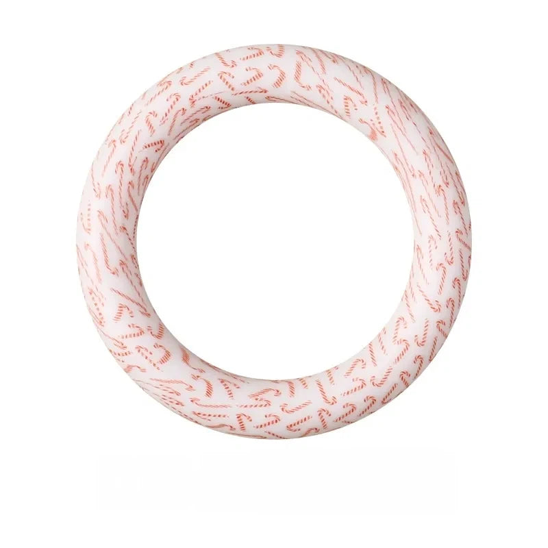 65MM Circular Ring Silicone Focal Beads for DIY Pens Keychains
