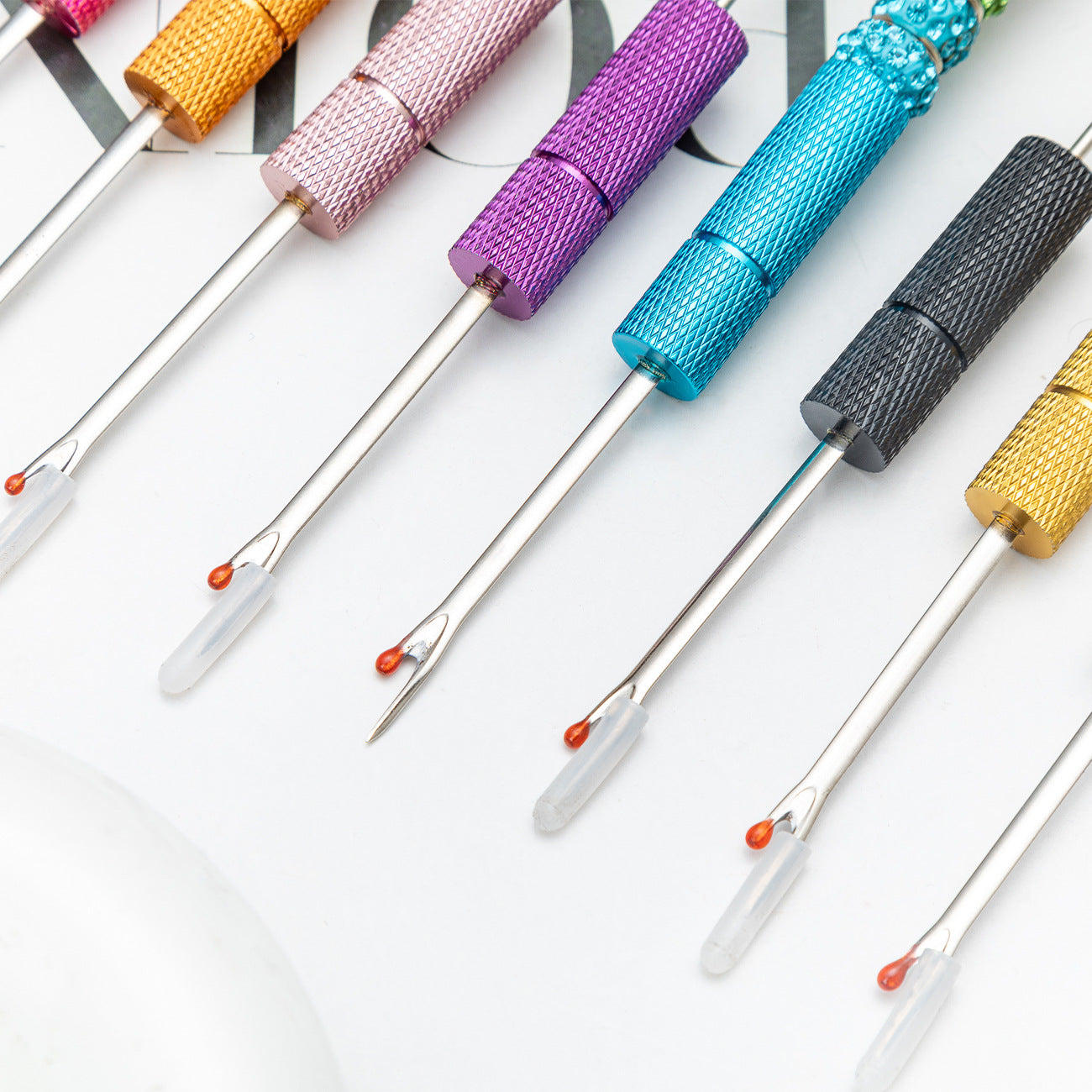 Creative Beadable Portable Thread Picking Needle Sewing Gadget Cross Stitch Seam Ripper-2PCS