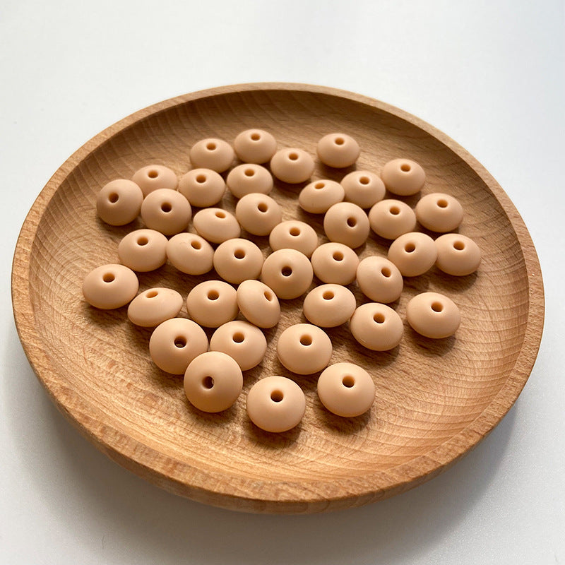Small Beads 12MM DIY Abacus Beads Silicone-100PCS