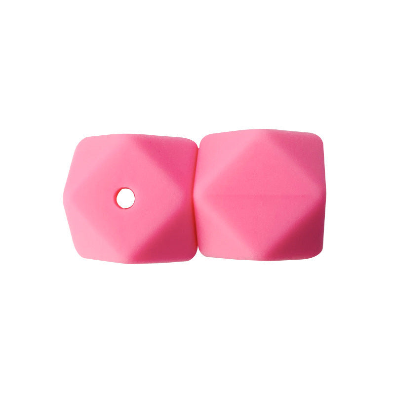 17MM 50PCS Hexagon DIY Colorful Beads Silicone-50PCS