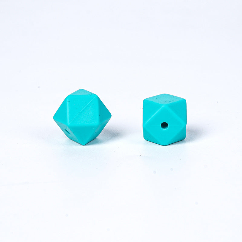 17mm Hexagonal Shape Silicone Beads-50PCS