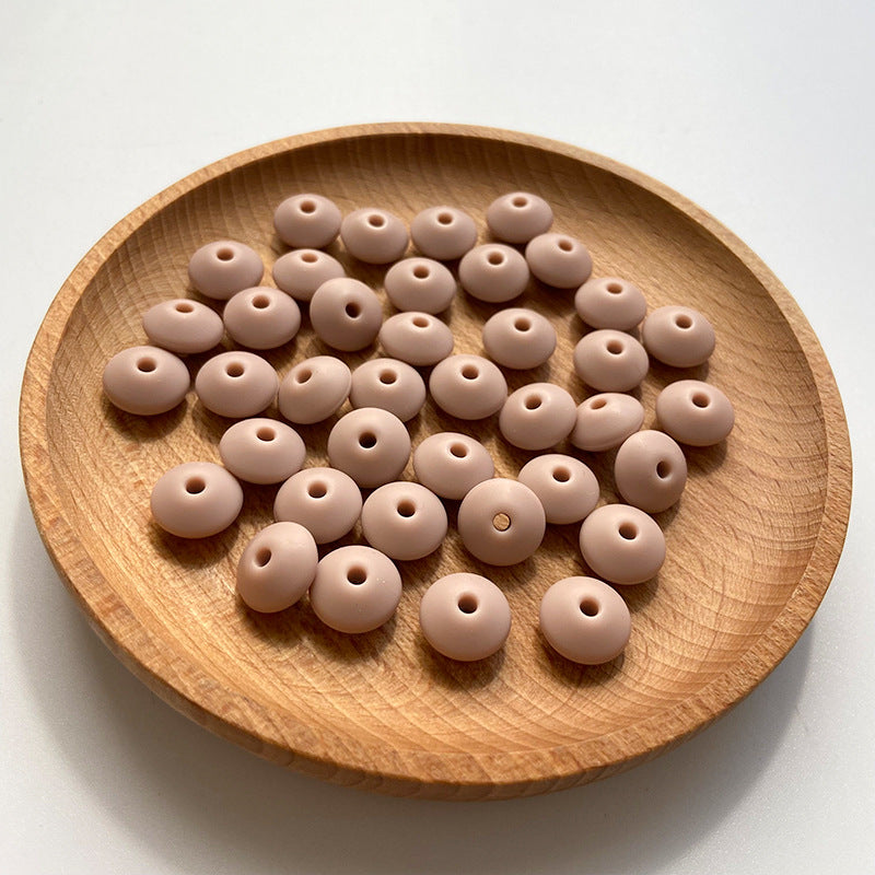 Small Beads 12MM DIY Abacus Beads Silicone-100PCS