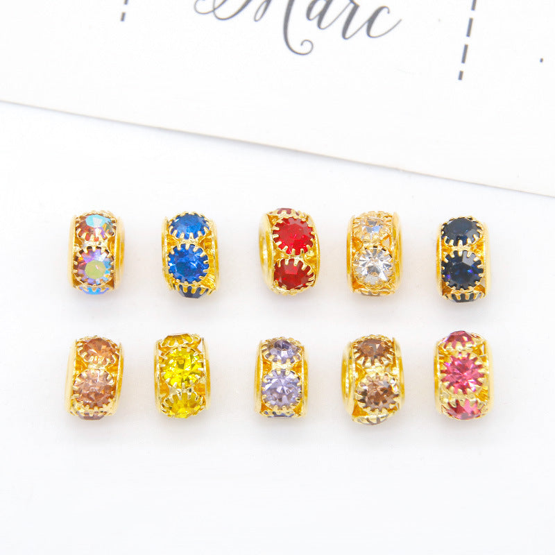 12mm Rhinestone Spacer Beads-50PCS