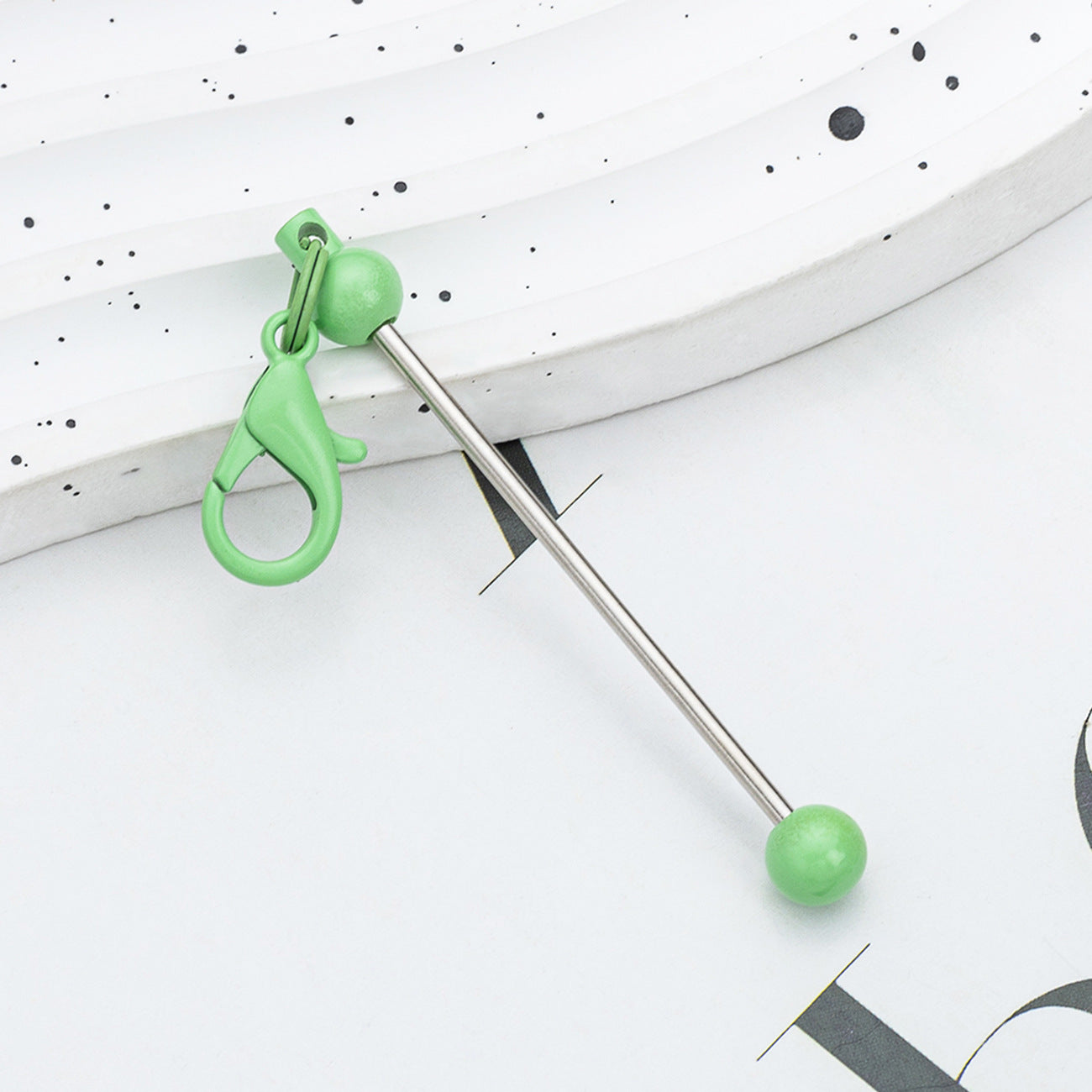 Creative Diy Mini Beaded Candy Color Keychain-2PCS