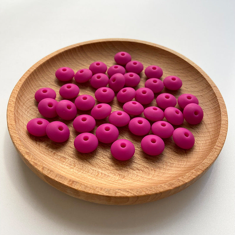 Small Beads 12MM DIY Abacus Beads Silicone-100PCS