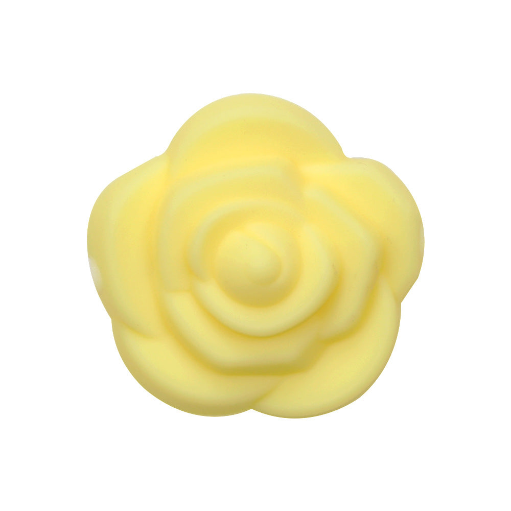 Rosette Silicone Beads DIY Loose Beads-25PCS