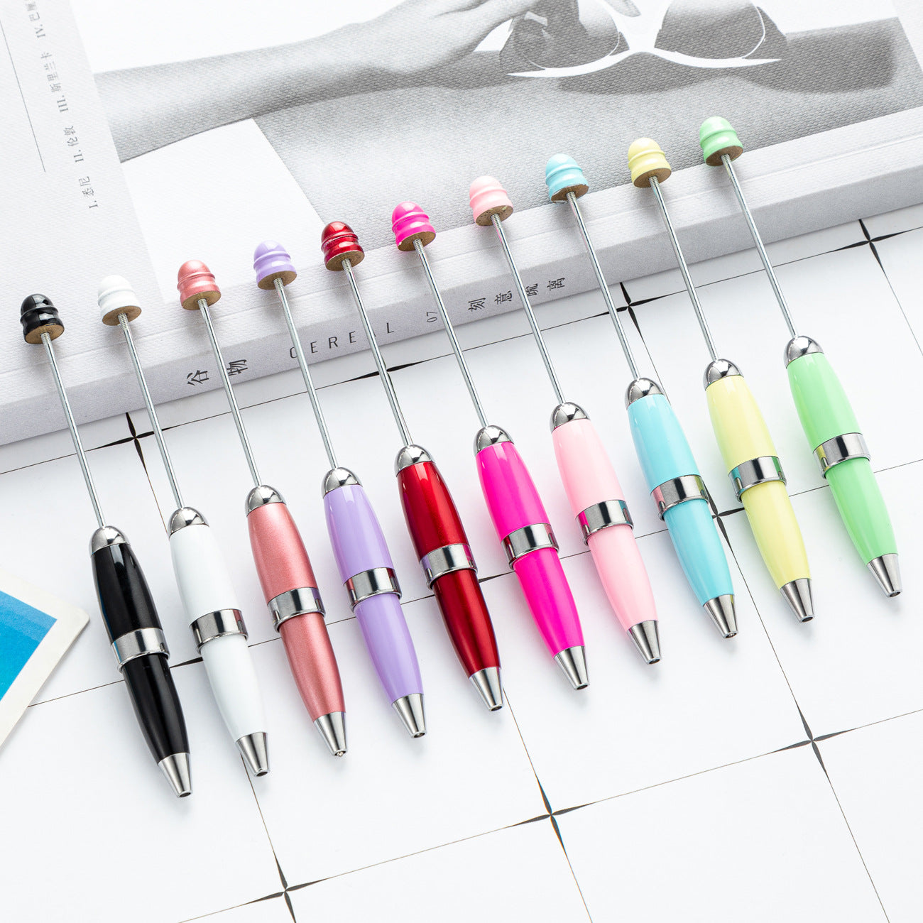 Beadable Pens Portable Metal Pen(2PCS)