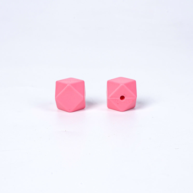 17mm Hexagonal Shape Silicone Beads-50PCS