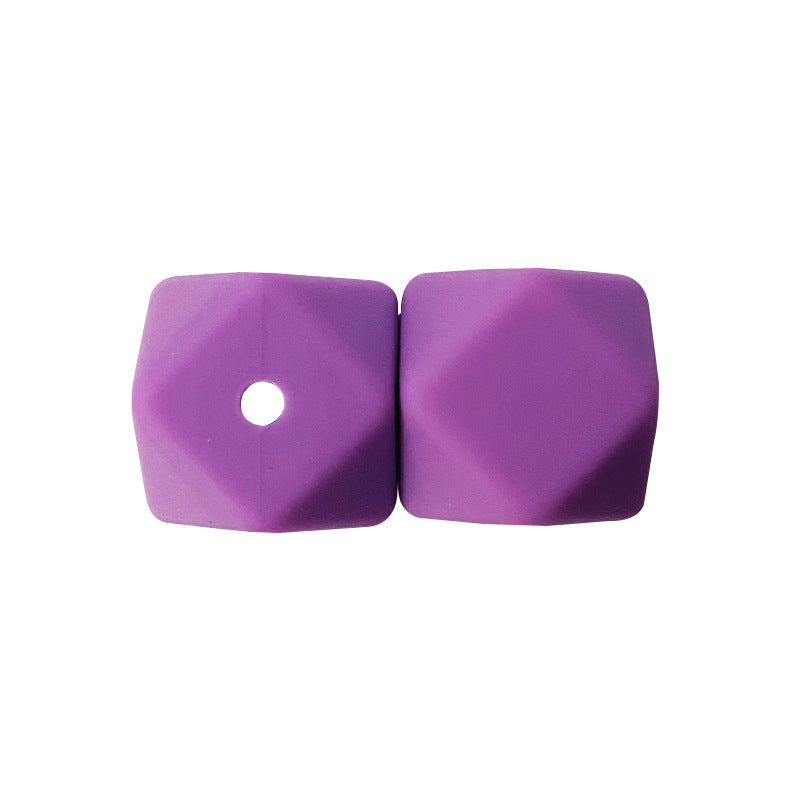 17MM 50PCS Hexagon DIY Colorful Beads Silicone-50PCS