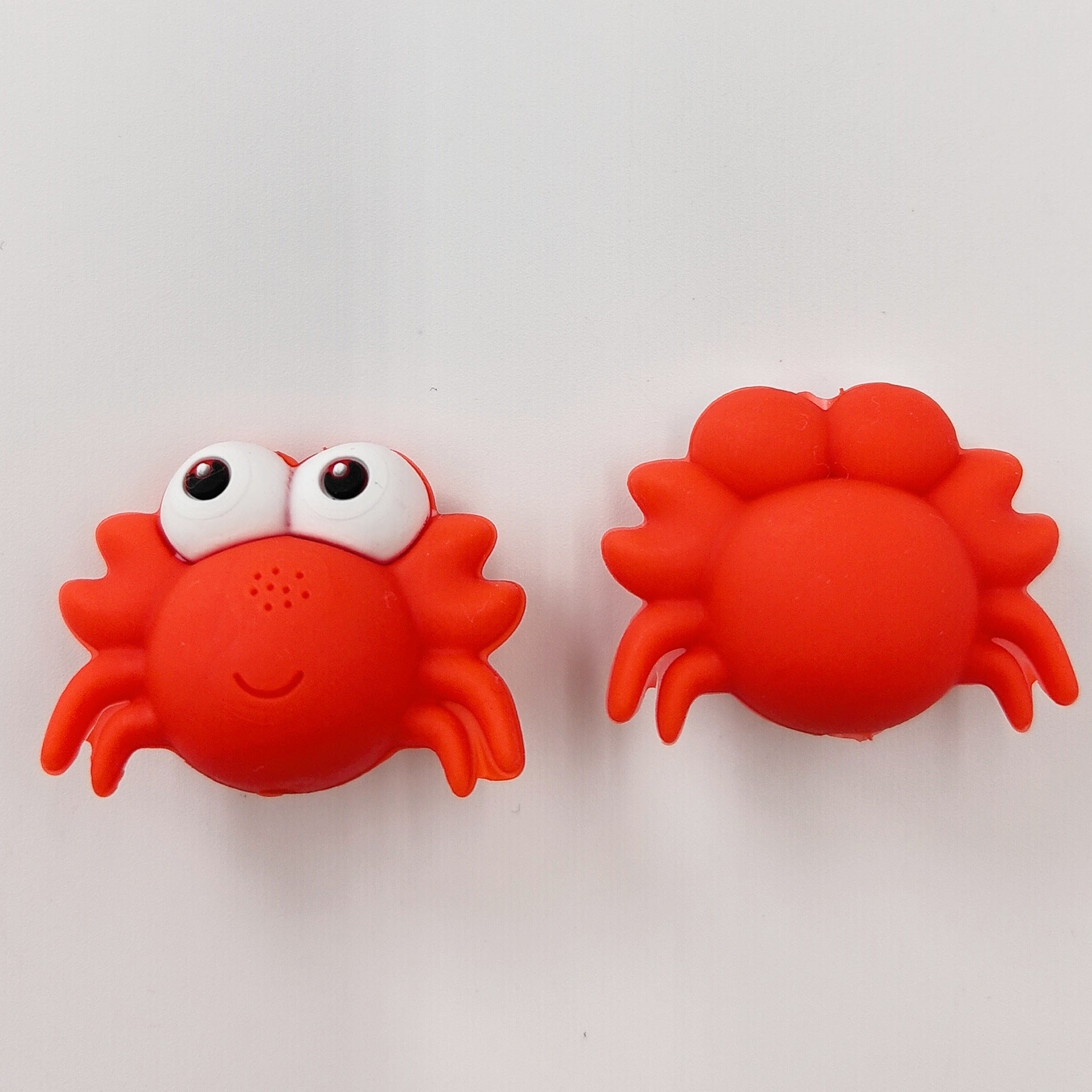 3D DIY Crab Cartoon Silicone Beads-10PCS