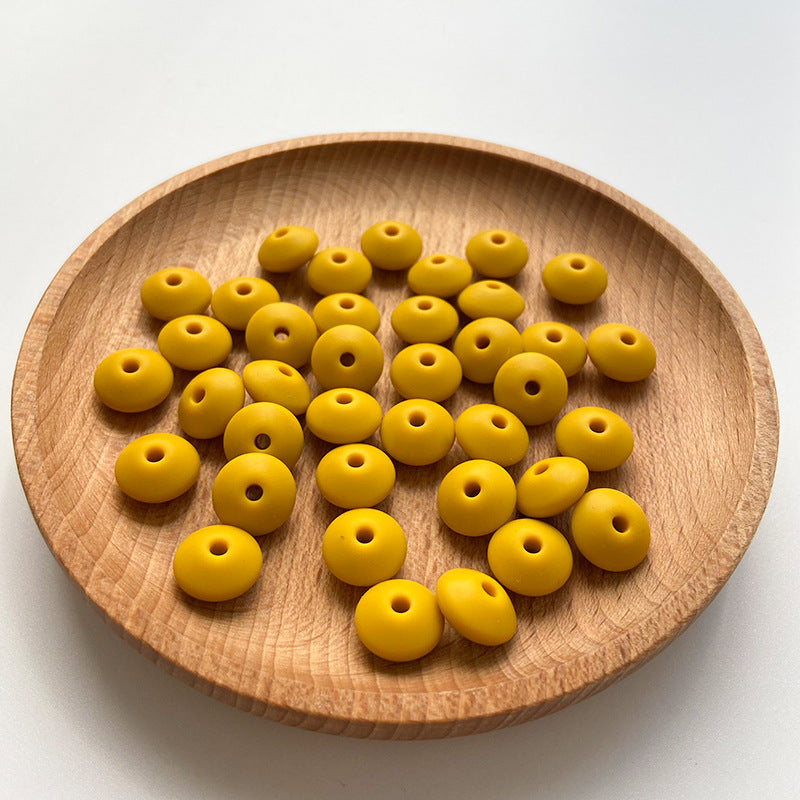 Small Beads 12MM DIY Abacus Beads Silicone-100PCS
