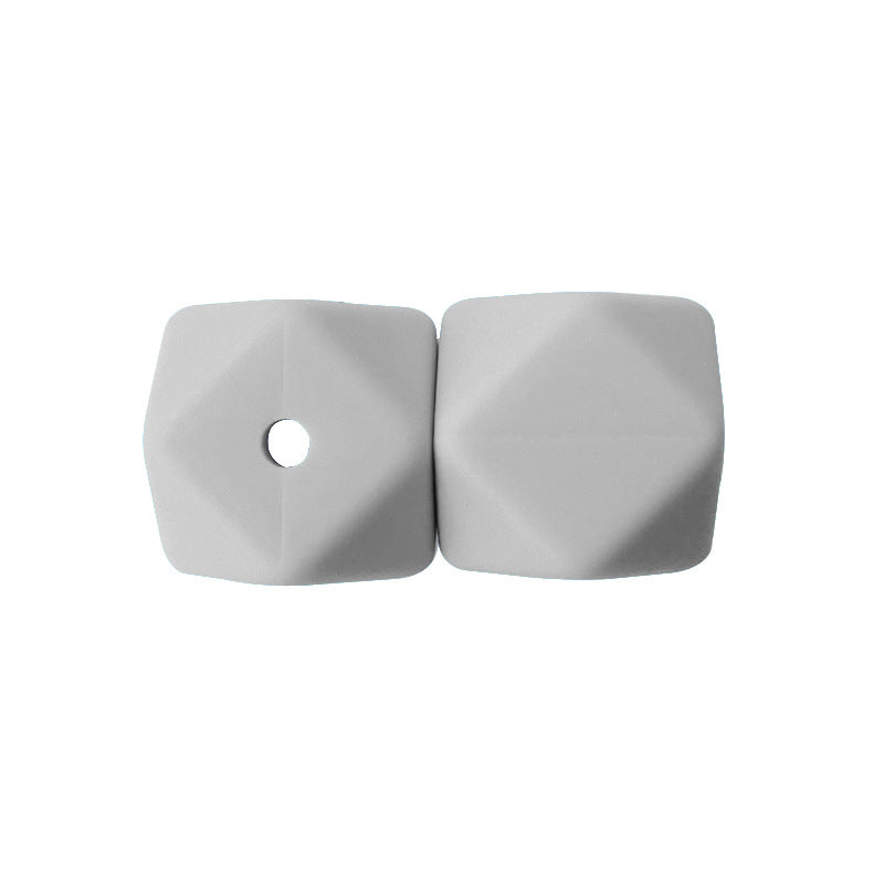 17MM 50PCS Hexagon DIY Colorful Beads Silicone-50PCS