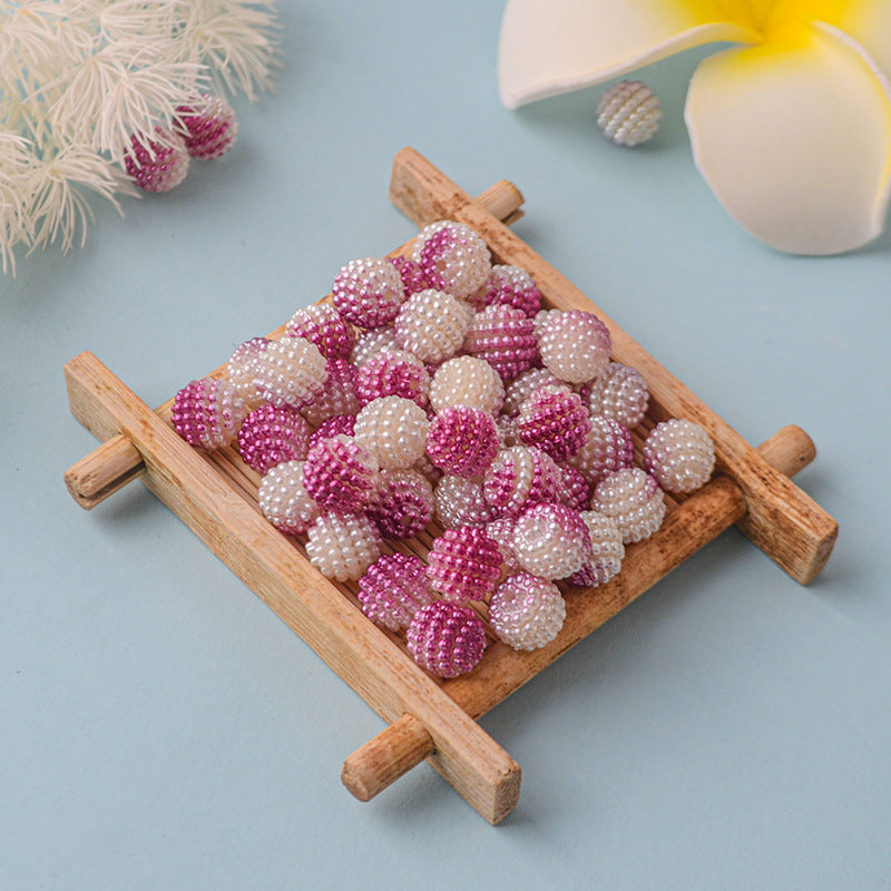 Two Color Gradient DIY Beading Material Acrylic Beads10MM-200PCS