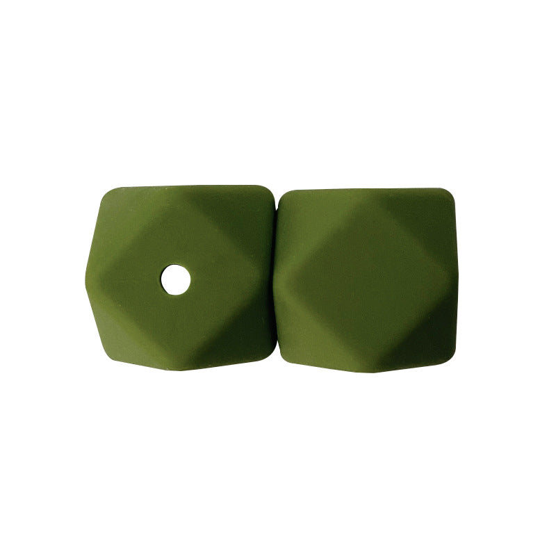 17MM 50PCS Hexagon DIY Colorful Beads Silicone-50PCS