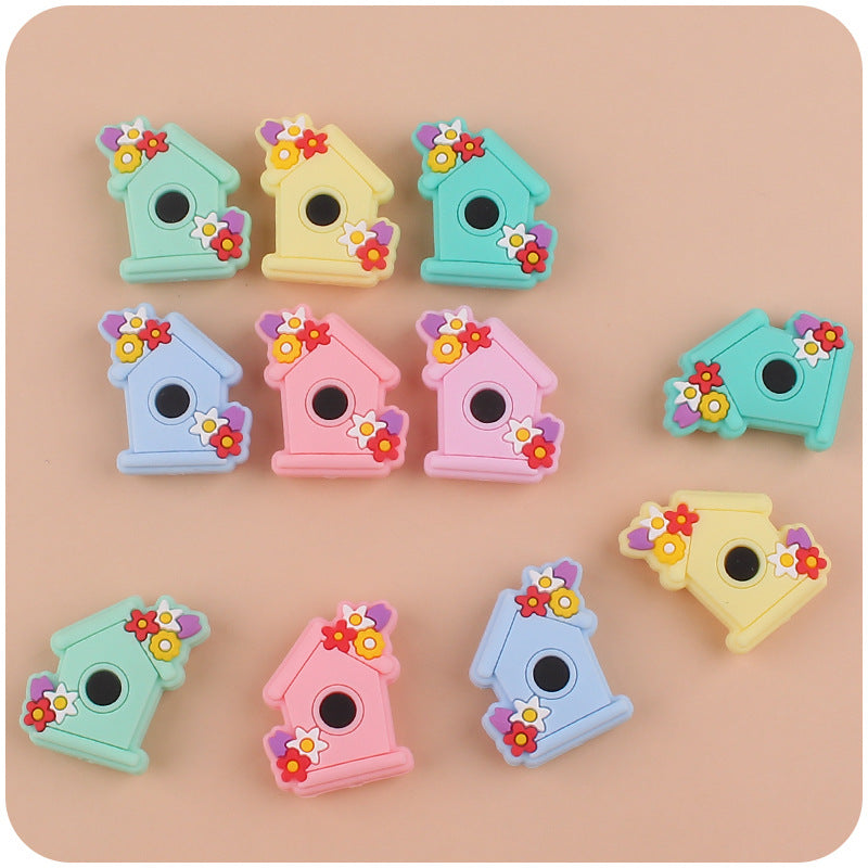 Baby Products Cartoon Flower Room Silicone Creative DIY Accessories-10PCS