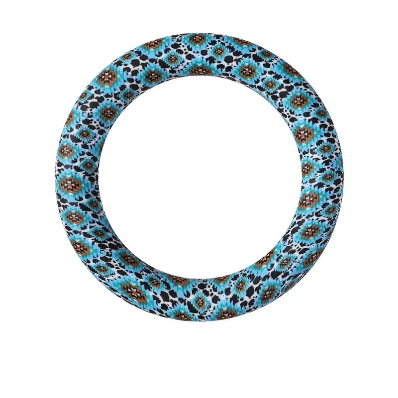 65MM Circular Ring Silicone Focal Beads for DIY Pens Keychains