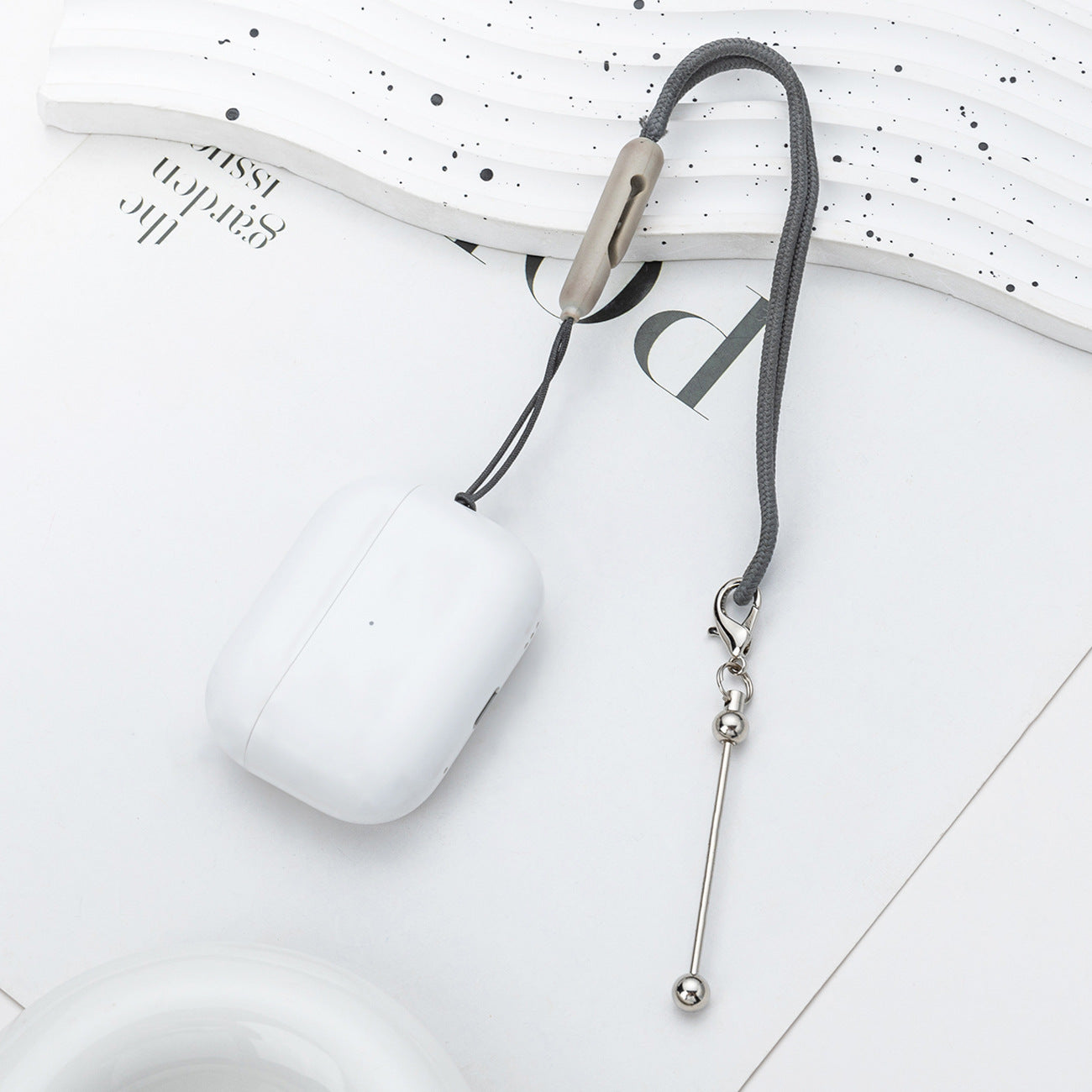 Creative Diy Mini Beaded Candy Color Keychain-2PCS