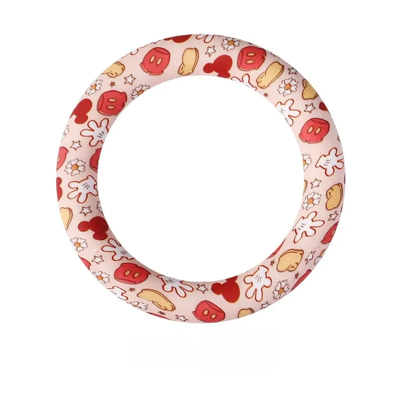 65MM Circular Ring Silicone Focal Beads for DIY Pens Keychains