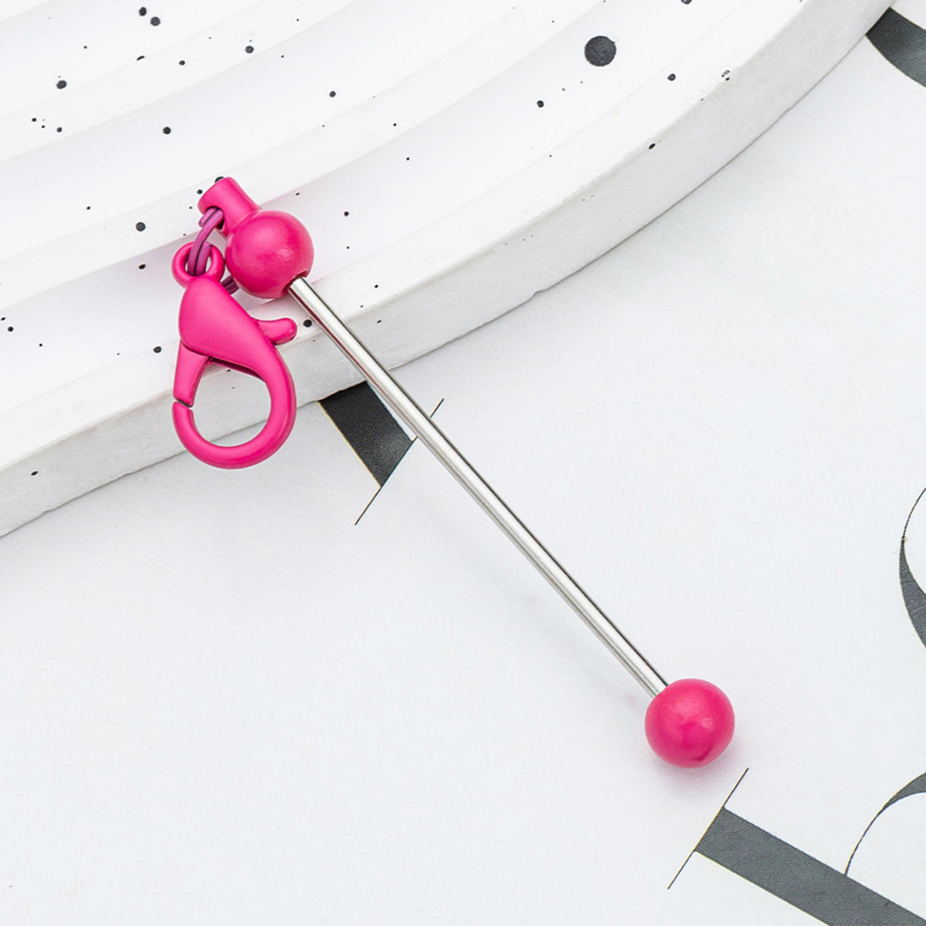 Creative Diy Mini Beaded Candy Color Keychain-2PCS