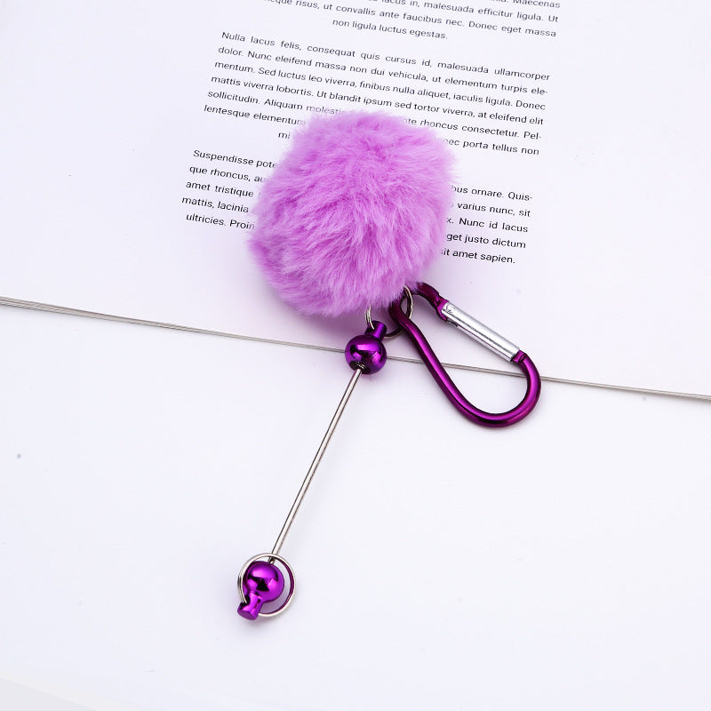 Creative New DIY Plush Pendant Mountaineering Keychain-2PCS