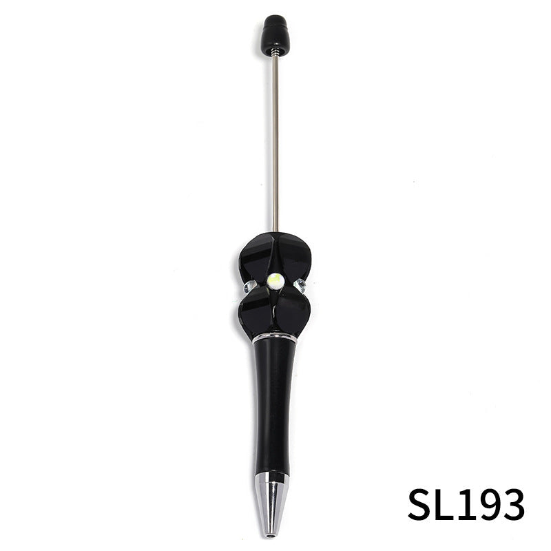 Beadable Pens Pastal Color Diamond DIY Ballpoint Pen - 5PCS