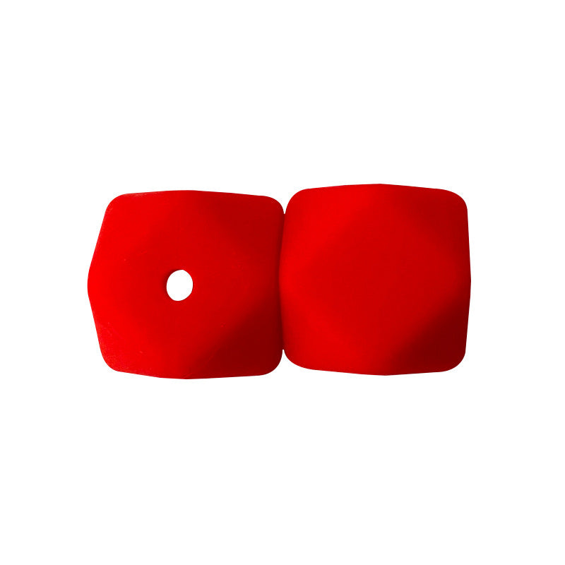 17MM 50PCS Hexagon DIY Colorful Beads Silicone-50PCS