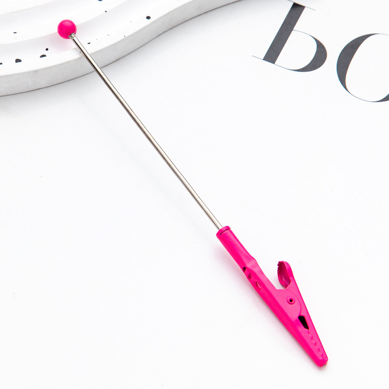 Creative Beadable Alligator Clips ATM Card Taker-2PCS
