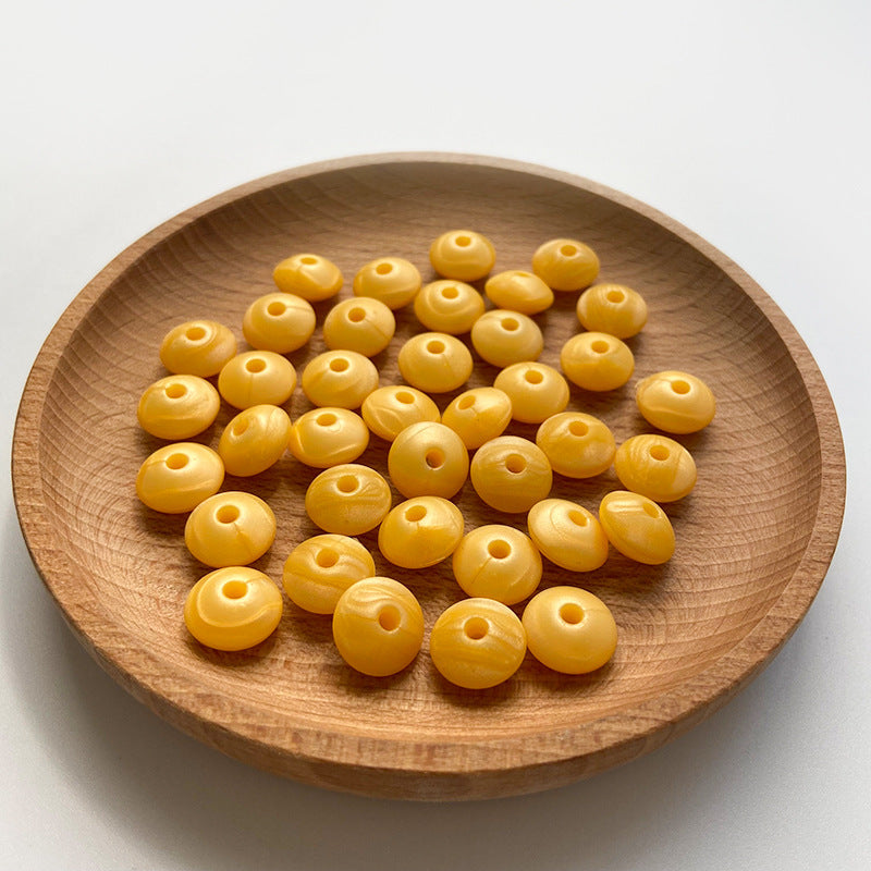 Small Beads 12MM DIY Abacus Beads Silicone-100PCS