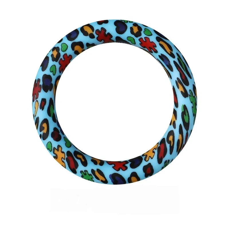 65MM Circular Ring Silicone Focal Beads for DIY Pens Keychains