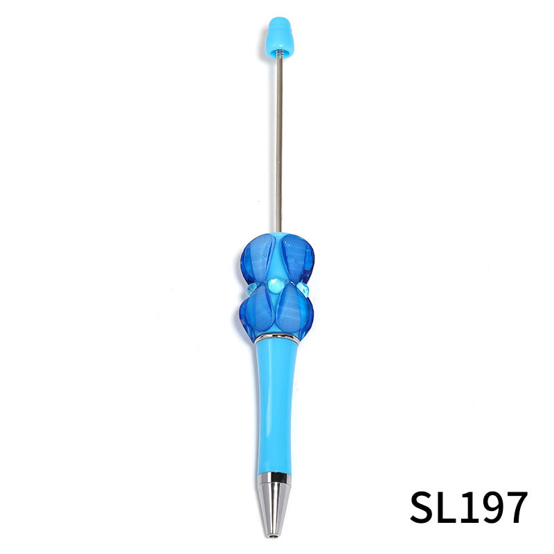 Beadable Pens Pastal Color Diamond DIY Ballpoint Pen - 5PCS