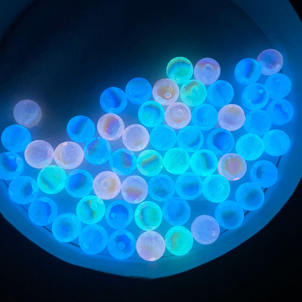 16mm Mapei Luminous Light Flash Round Colorful Beads-50PCS