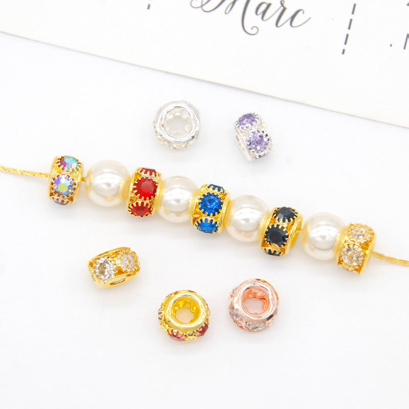 12mm Rhinestone Spacer Beads-50PCS