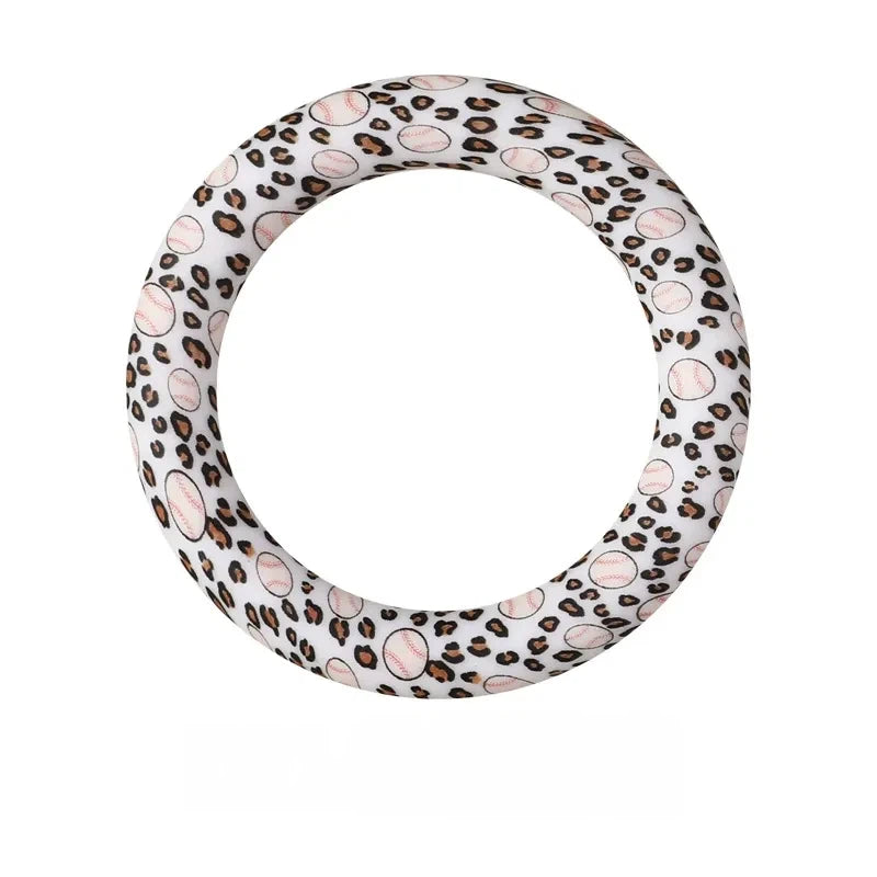 65MM Circular Ring Silicone Focal Beads for DIY Pens Keychains